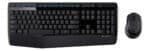 Kit de teclado y mouse inalámbrico Logitech MK345 Español de color negro
