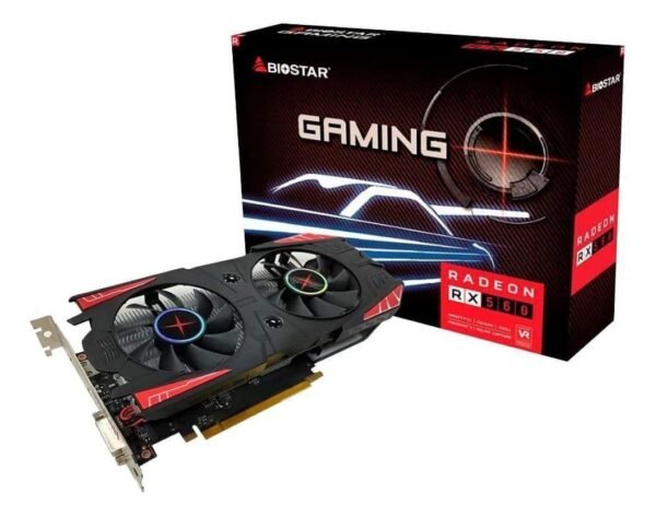 Placa de video AMD Biostar Radeon RX 500 Series RX 560 VA5615RF41 4GB - Imagen 4