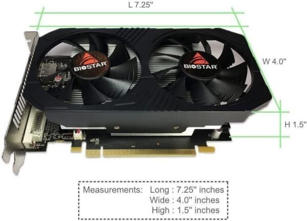 Placa de video AMD Biostar Radeon RX 500 Series RX 560 VA5615RF41 4GB - Imagen 5