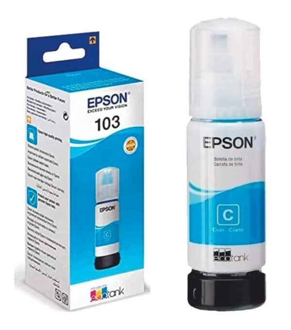 Botella Tinta Epson 103 Ecotank Cyan - Ncuy
