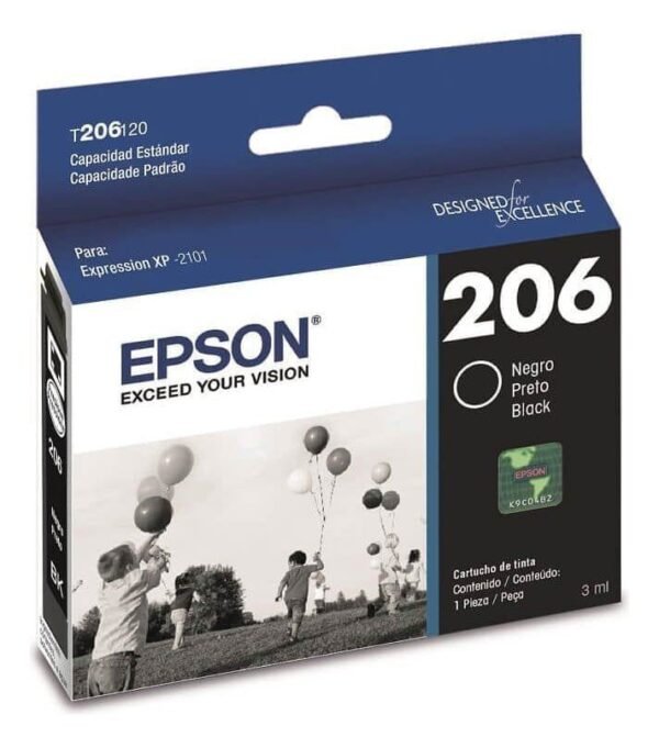 Cartucho Epson Original T206120 Negro