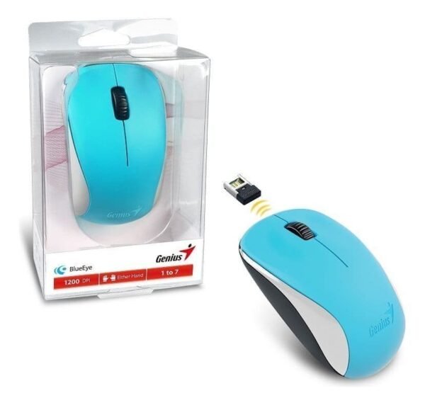 Mouse Inalambrico Genius Nx-7000 Usb Celeste - Ncuy