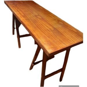 Mesa Con Regrueso + Caballetes En Pino