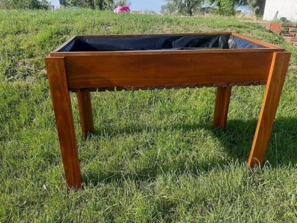 Mesa Para Cultivo En Madera Huerta En Casa Aromáticas - Imagen 2