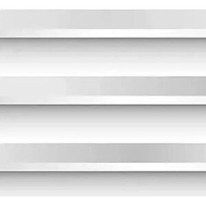 Estante Flotante - Repisa En Madera Blanco-