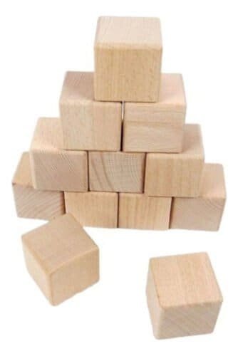 Cubo En Pino Para Pintar