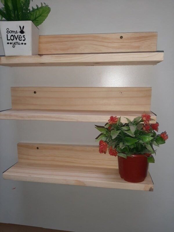 Estantería En Madera Para El Hogar 3 Unidades