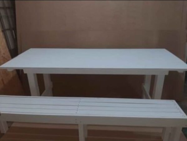 Mesa Y Banco Madera Para Jardín