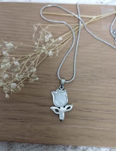 CADENA CON DIJE DE NACAR