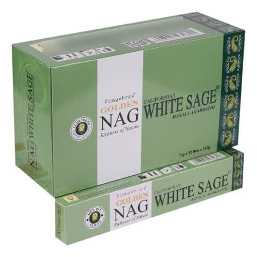 Sahumerios Golden Nag White Sage Pack X 12 Cajas De 15 Grs