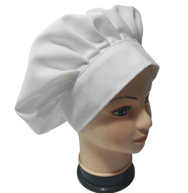 Gorro cocina, cofia chef color blanco - Imagen 2