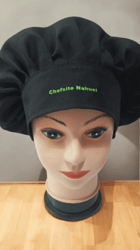 Cofia chef personalizada