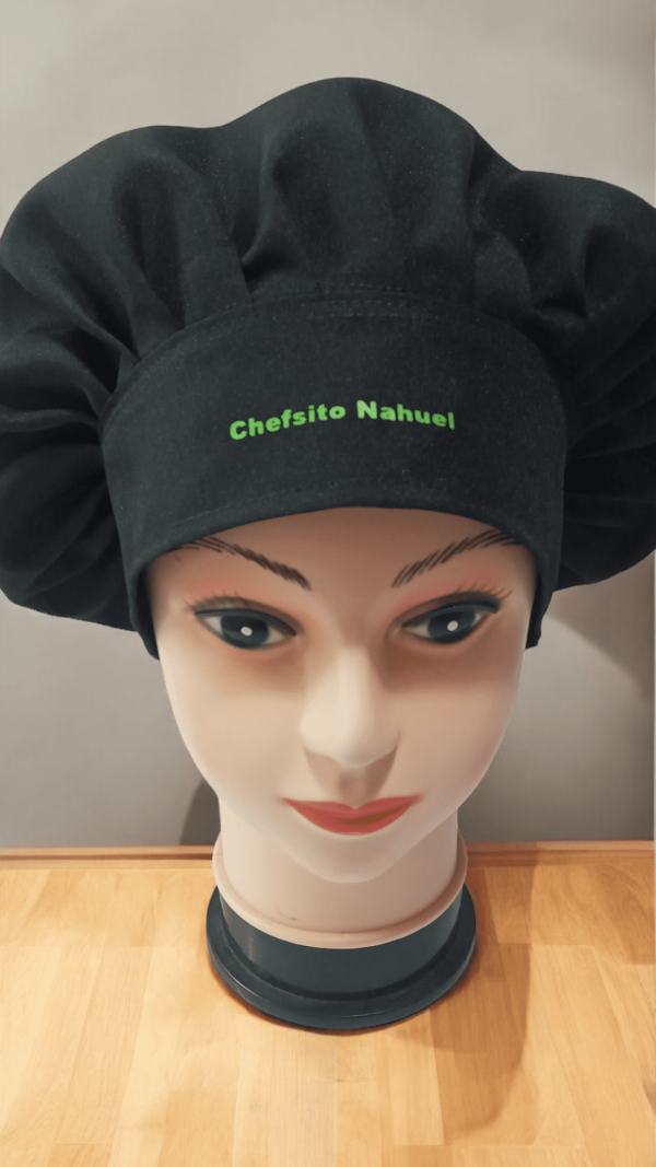 Cofia chef personalizada