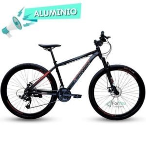 Bicicleta Montaña Rodado 29 Aluminio Greenbike X100 Negra Roja