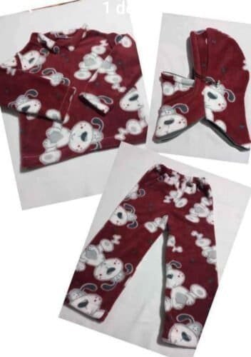 Pijama niña tela polar 3 piezas