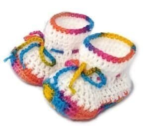 Escarpines Botitas Zapatitos Bebé Tejido Crochet