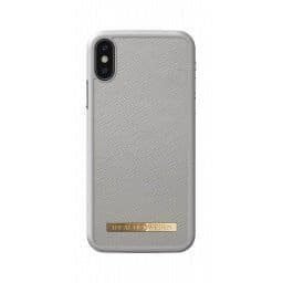 Saffiano Case Apple iPhone X/XS   Light Grey  Ideal of Sweden
