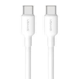 SJ613   Cable de Datos U84  Tipo C a Tipo C  PD 20W  1M  Blanco  USAMS