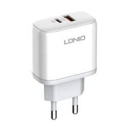 A2526C   Cargador Pared  Tipo C  45W  PD/QC4 +QC3.0  Carga R�pida  Blanco  LDNIO