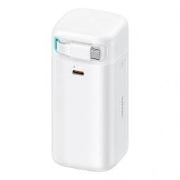 CD216 Power Bank 18000mAh PD45W Cable Retractil Magnetico Tipo C Blanco USAMS