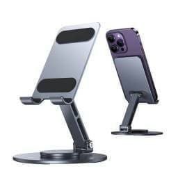 ZJ074   Soporte Tel�fono/Tablet  Plegable  360�  Gris  USAMS