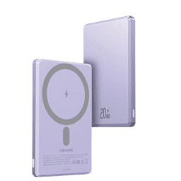 CD220 - PB73 Power Bank Magnetico 5.000mAh PD20W Violeta USAMS