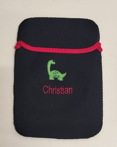 Funda Neopreno Con Nombre Bordado Para Tablet 7 "