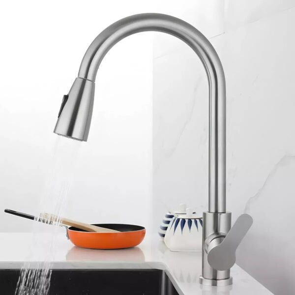 Grifo De Cocina Para Mesada, Con Mono Comando - Imagen 2