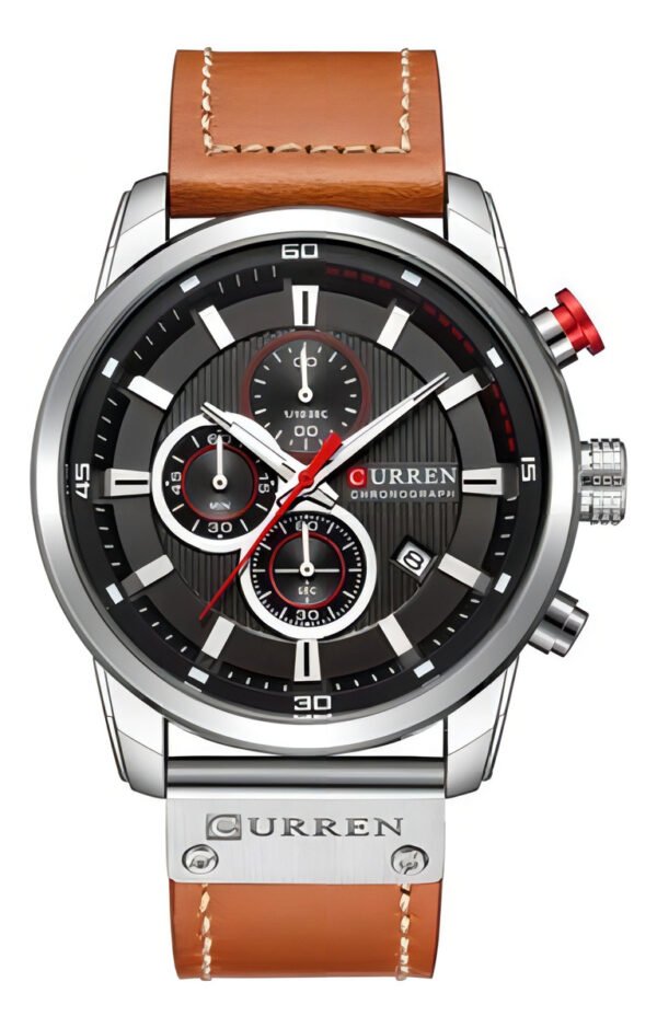 Reloj Curren 8291 para hombre, correa de piel