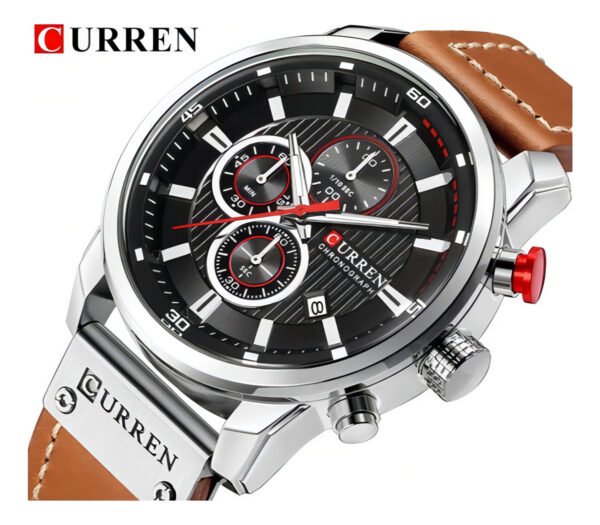 Reloj Curren 8291 para hombre, correa de piel - Imagen 2