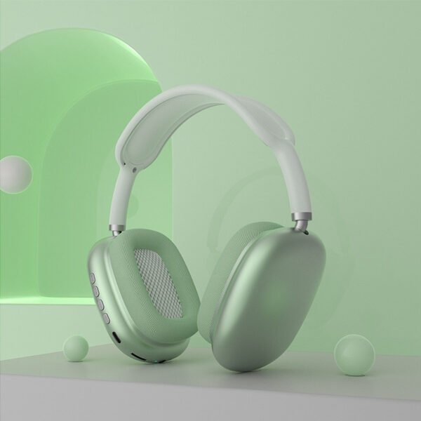 Auriculares gamer inalámbricos P9 Plus negro con luz negro - Imagen 6