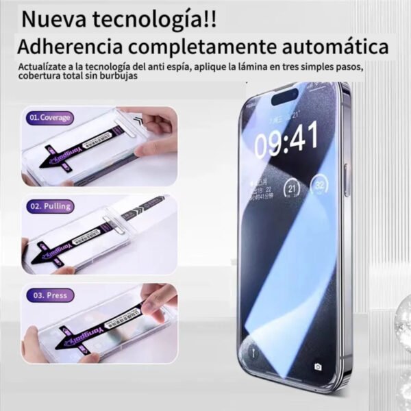 Vidrio Templado Mágico Premium Para iPhone 11/12/13/14/15/16 - Imagen 5