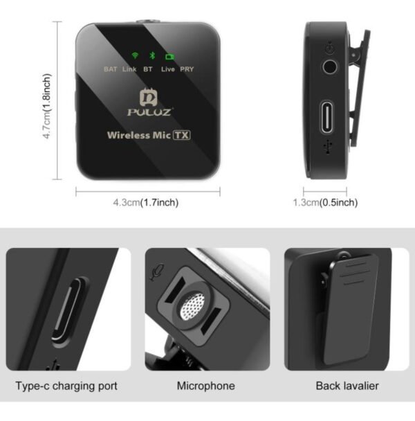 Micrófono Inalámbrico Solapa Calidad Para Cualquier Celular - Imagen 2