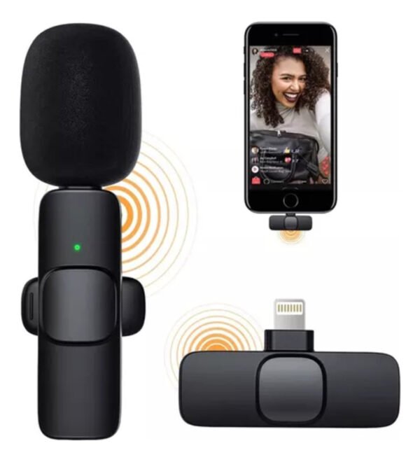 Micrófono Solapa Dual Inalámbrico Celulares iPhone Y Android - Imagen 3