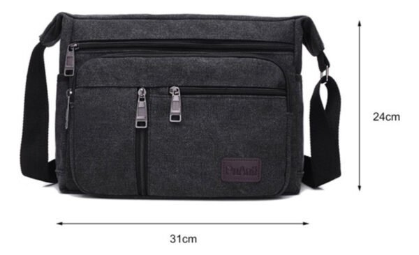 Bolso Morral Organizador Bandolera Cruzada Unisex Laptop - Imagen 3