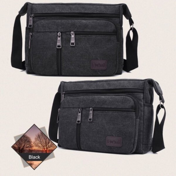 Bolso Morral Organizador Bandolera Cruzada Unisex Laptop - Imagen 4