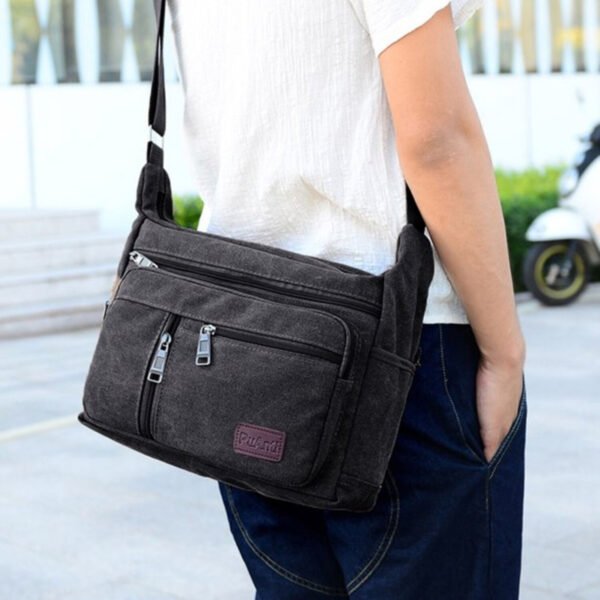 Bolso Morral Organizador Bandolera Cruzada Unisex Laptop - Imagen 5