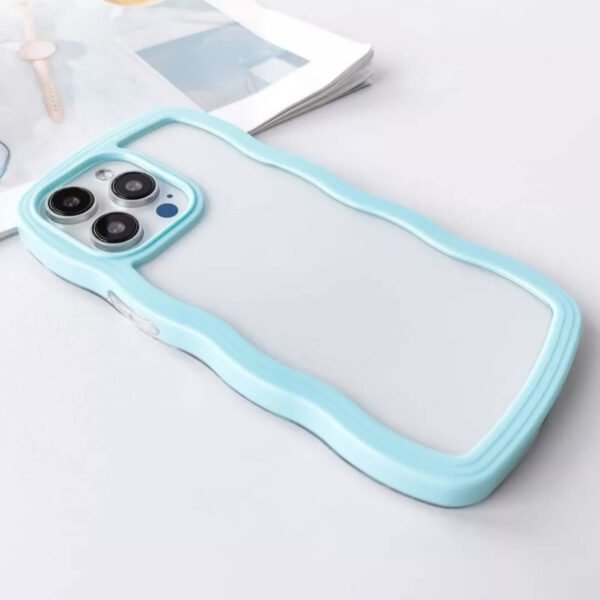 Funda Protector Case Diseño Olas Para Iphone 11/12/13/14/15 Rosa Iphone 13 Diseño Olas Para Iphone - Imagen 6