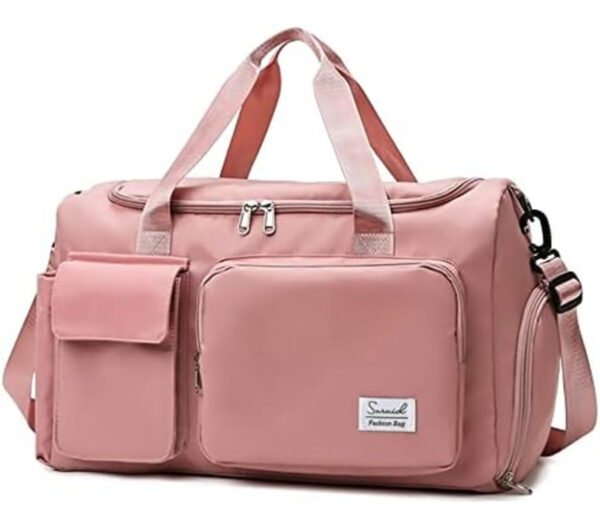 Bolso Viaje Deportivo Futbol Grande Impermeable Gimnasio Negro Lisa - Imagen 12