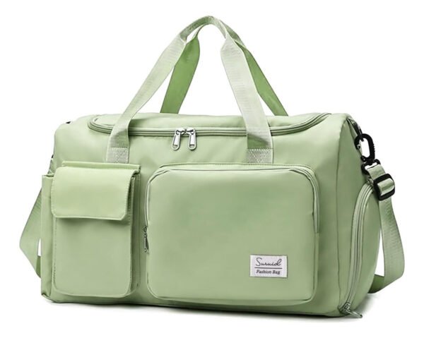 Bolso Viaje Deportivo Futbol Grande Impermeable Gimnasio Negro Lisa - Imagen 13