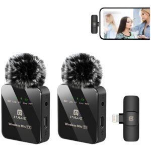 Micrófono Solapa Doble Inalámbrico Premium Para Android/ios