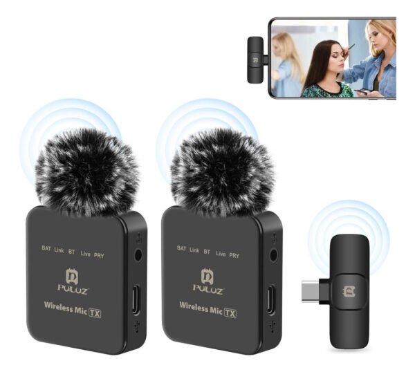 Micrófono Solapa Doble Inalámbrico Premium Para Android/ios - Imagen 2