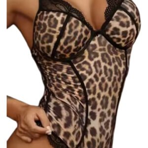 Body Lenceria Sexy Y Elegante Animal Print Talles M L Xl