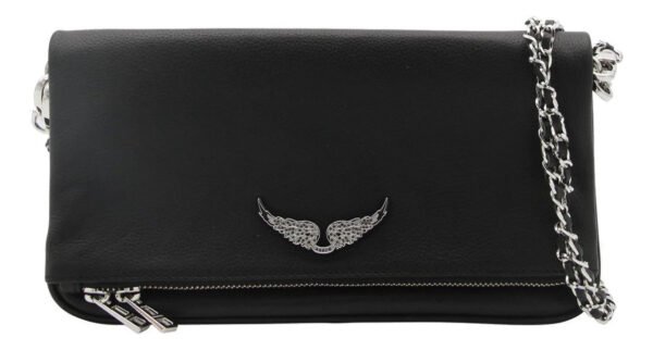 Cartera Bandolera Zadig & Voltaire Modelo Rock Clutch Negra