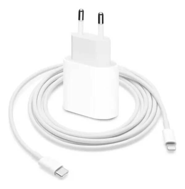 Cargador + Cable Para Iphone 11 12 13 14 Usb C Carga Rápida Blanco - Imagen 3