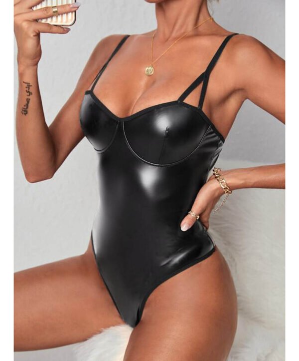 Body Berlín Engomado Super Sexy Color Negro Talles L Y Xl Negro Xl - Imagen 6