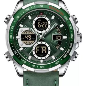 Reloj Naviforce 9197 Hombre Malla Cuero Análogo Digital Led