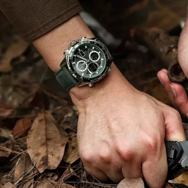 Reloj Naviforce 9197 Hombre Malla Cuero Análogo Digital Led - Imagen 6