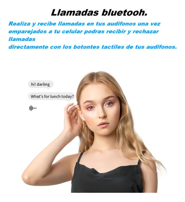 Auriculares Inalámbricos Bluetooth A9pro Con Pantalla Táctil - Imagen 2