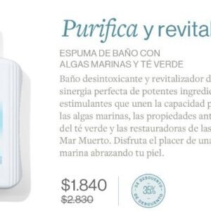 Espuma De Baño Con Algas Marinas y Té Verde